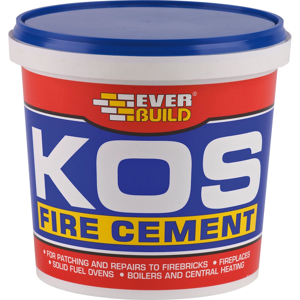 EVERBUILD KOS FIRE CEMENT, Fire Cement Heat Resistant up to 1250°C, Interior, Black