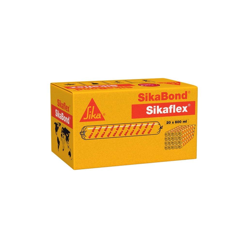 SikaBond T-2, Elastic Polyurethane Adhesive for Timber & Mixed Materials, Interior & Exterior, White, 300 mL