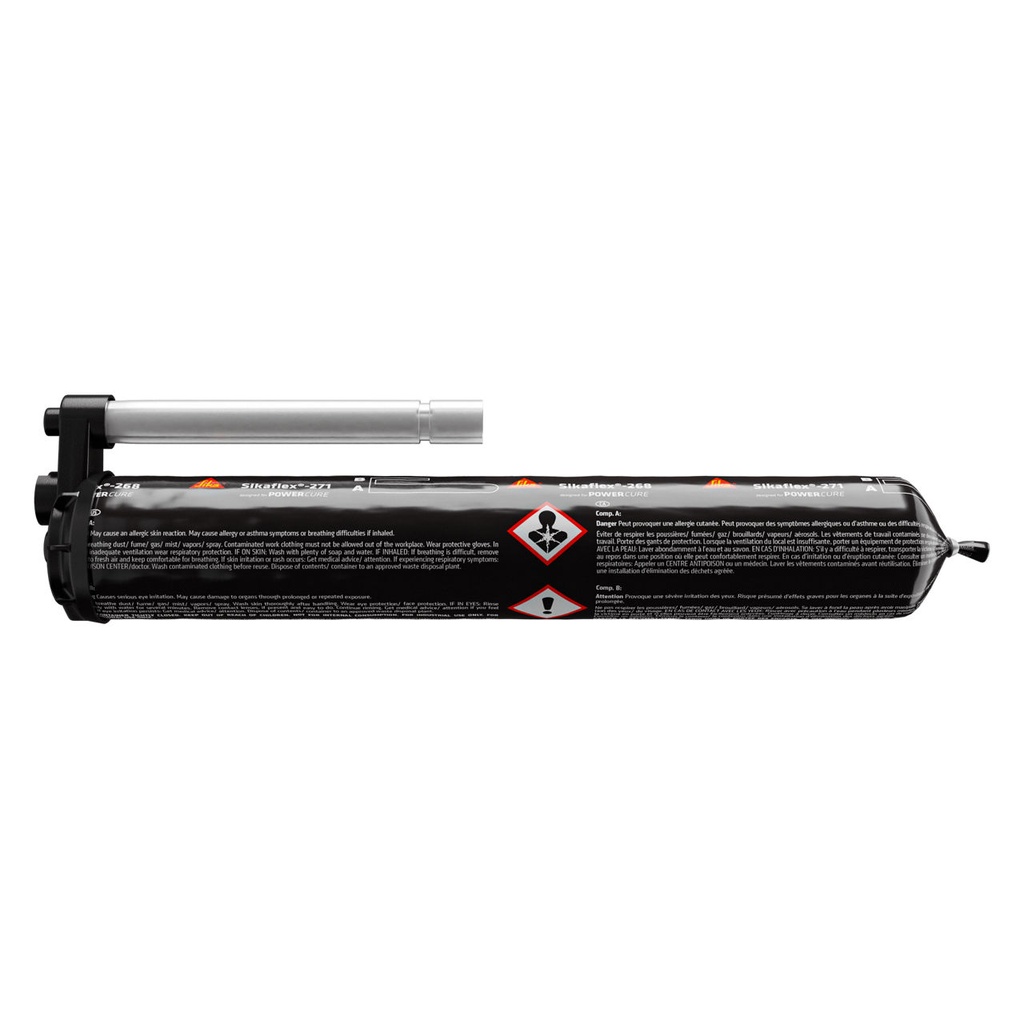 Sikaflex-271 PowerCure, Adeziv accelerat pentru vitraje, Exterior, Negru, 600 ml