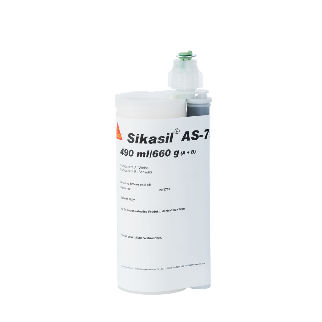 Sikasil AS-790, Ultra Fast Curing Industrial Assembly Adhesive, Interior & Exterior, Black, 260 kg + 20 kg
