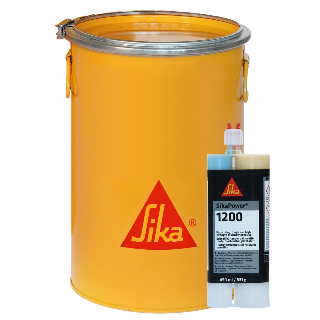 SikaPower-1200, Fast Curing High Strength Assembly Adhesive, Interior & Exterior, Green