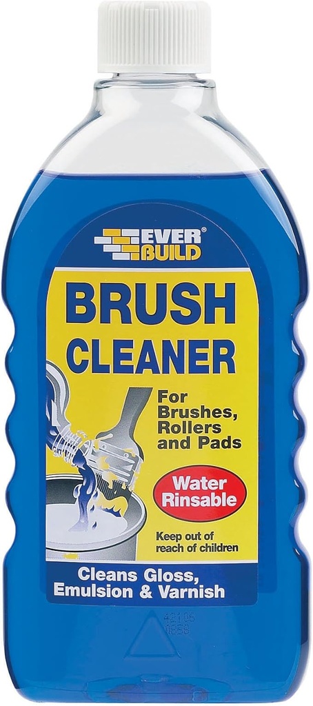 EVERBUILD Brush Cleaner, Wet Paint Remover for Tools, Interior & Exterior, Blue, 500 mL