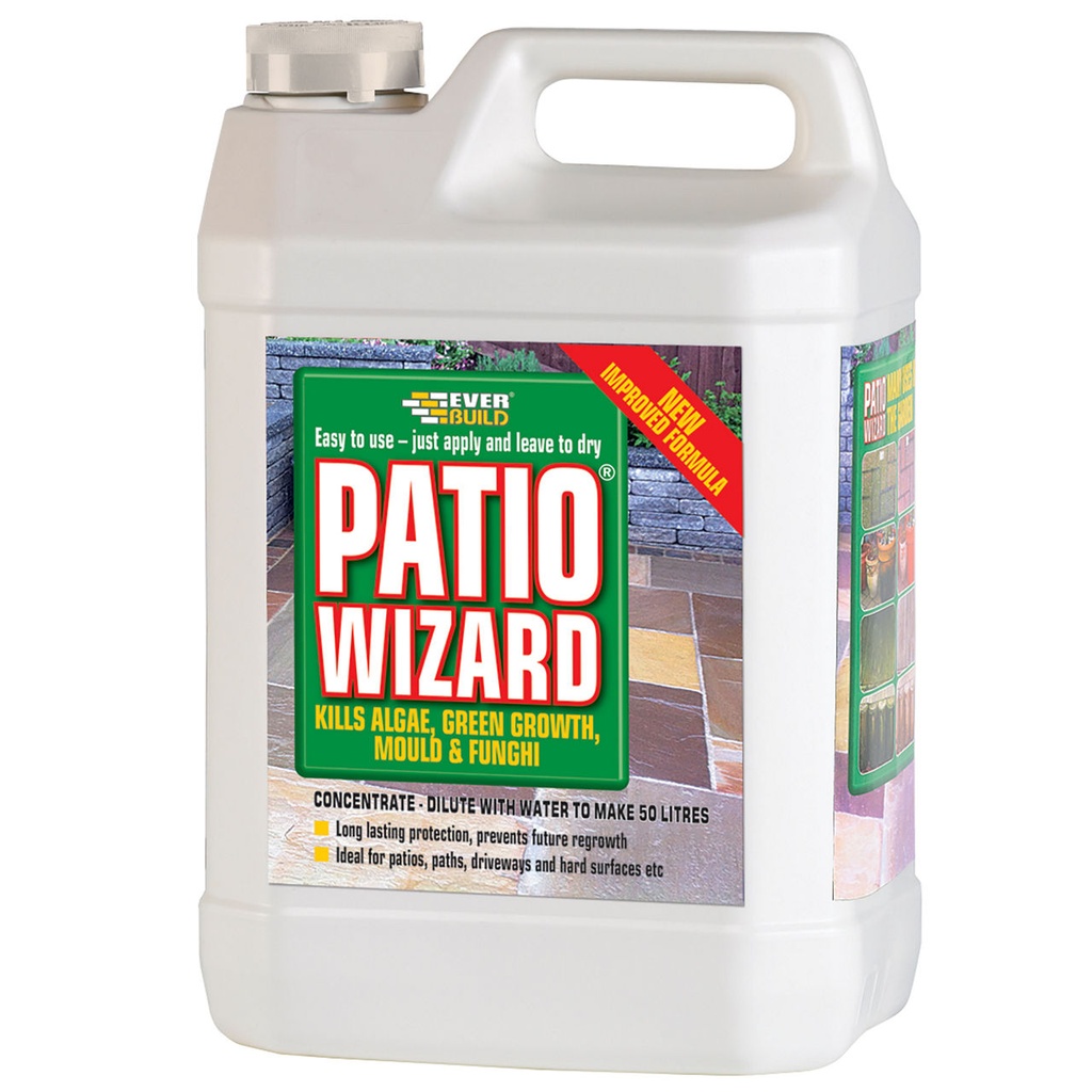 EVERBUILD PATIO WIZARD , Algae, Mould & Fungi Preventative Treatment, Exterior, Clear