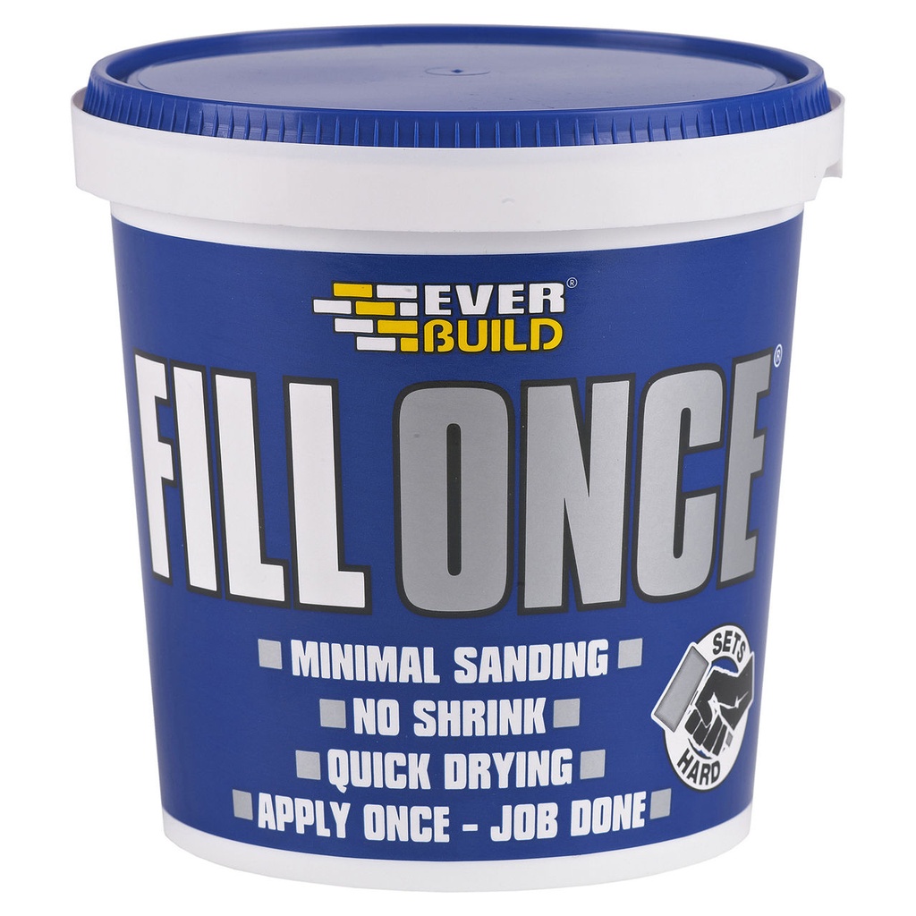 EVERBUILD FILL ONCE, A revolutionary new ready mixed filler, Interior, White
