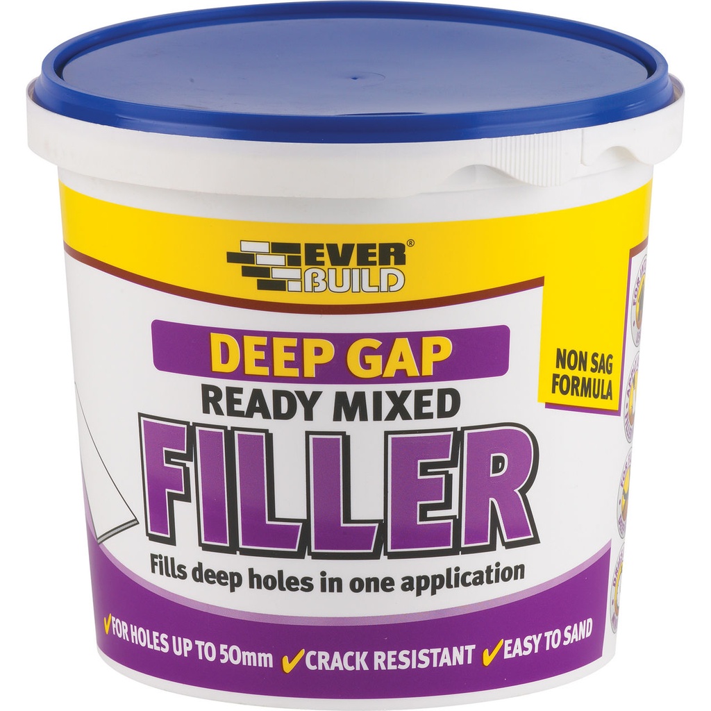 EVERBUILD DEEP GAP FILLER, Fills deep holes in one application, Interior, Light grey, 1 L