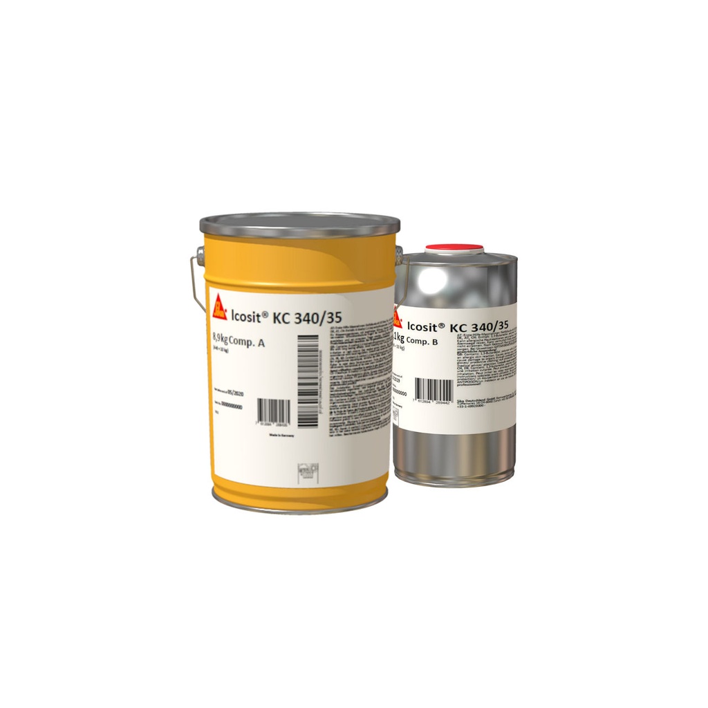 Sika Icosit KC 340/35, Polyurethane grout for embedded tracks (soft hardness), Exterior, Light Grey