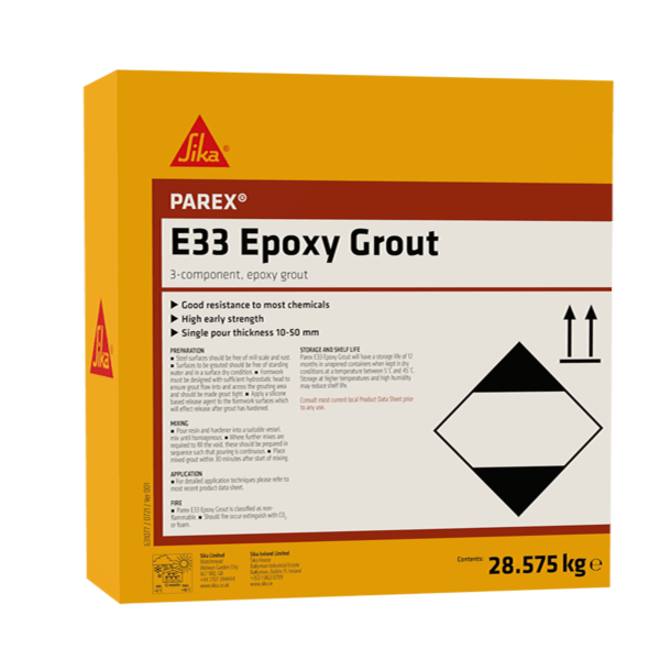 Parex E33 Epoxy Grout, High-strength epoxy grout, 28.5 kg