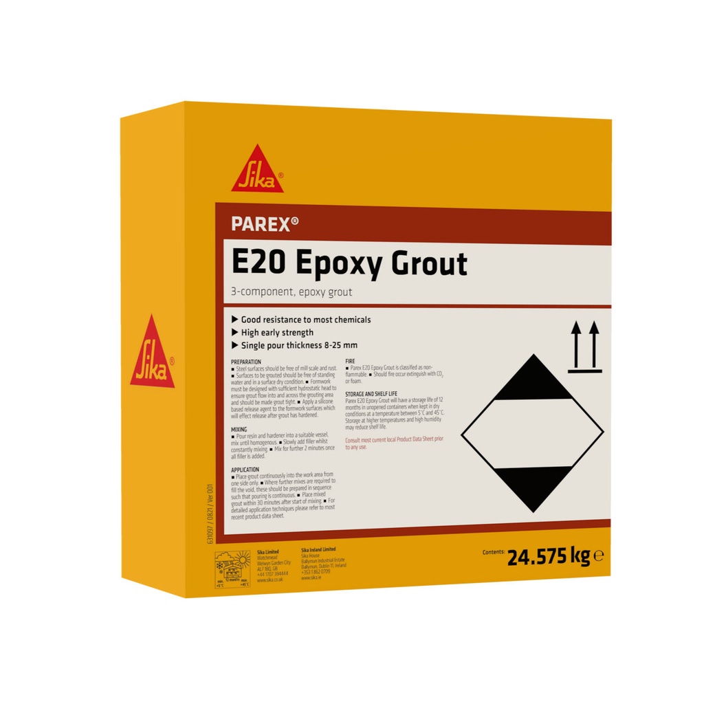 Parex E20 Epoxy Grout, Flowable epoxy resin grout, 24.57 kg