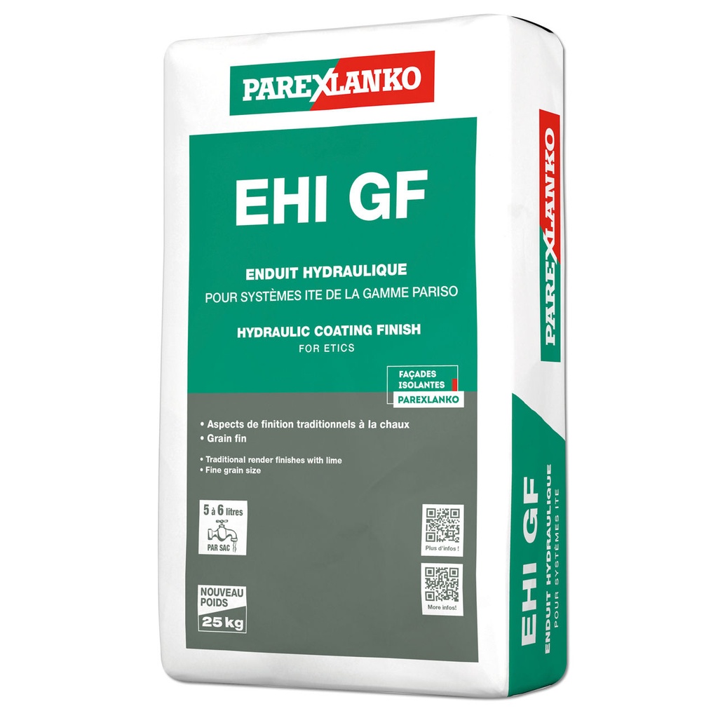 Parex EHI GF, for Use with Parextherm, Interior & Exterior, 25 kg