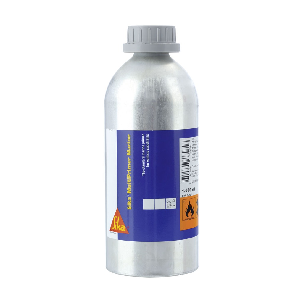 Sika MultiPrimer Marine, Clear Marine-Grade Primer for Diverse Substrates, Interior & Exterior, Yellow