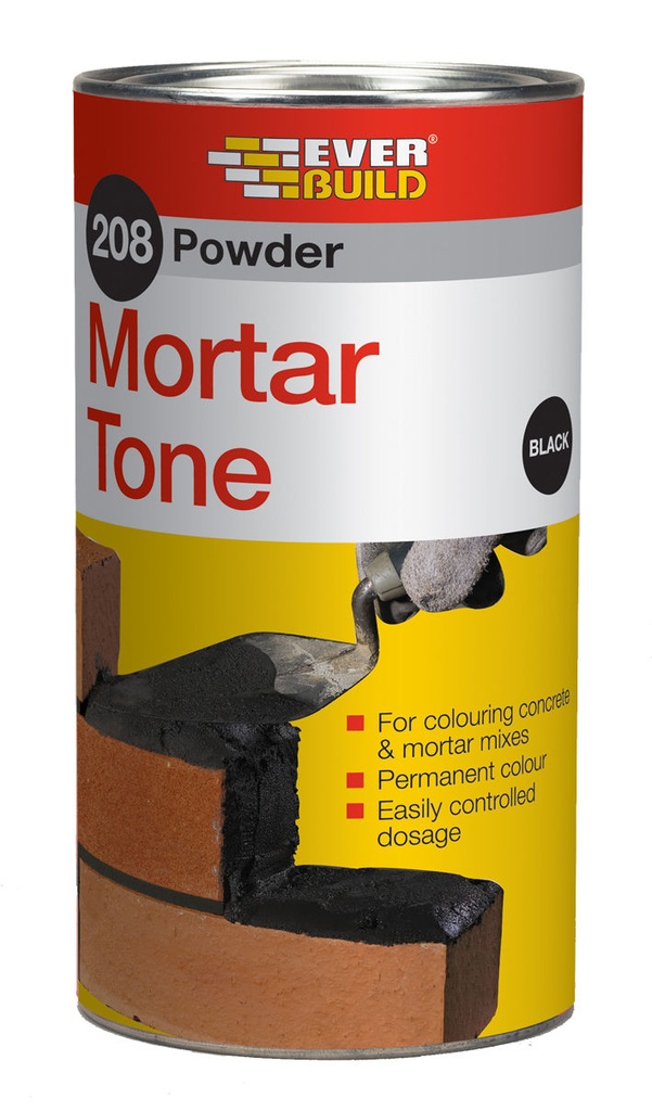 EVERBUILD 208 Powder Mortar Tone, Pigment for Coloring Concrete and Mortar Mixes, Interior & Exterior, 1 kg