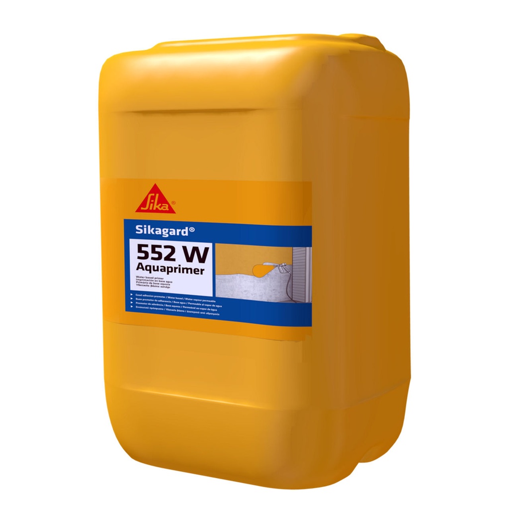 Sikagard-552 W Aquaprimer, Amorsa pe baza de apa pentru acoperiri de protectie a betonului, Exterior, Alb lactescent, 10 L