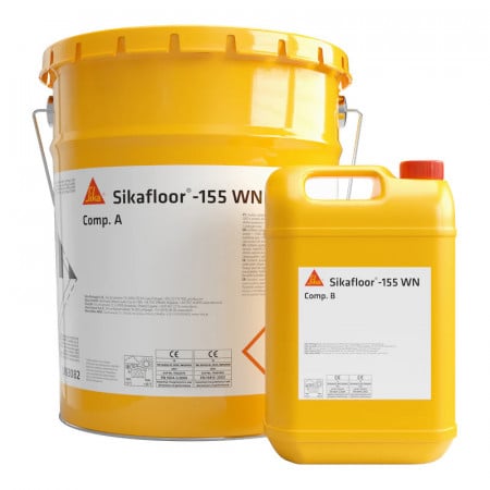 Sikafloor-155 WN, Amorsa epoxidica pe baza de apa, fara solventi, pentru pardoseli, Interior, Rosu oxid, 10 kg