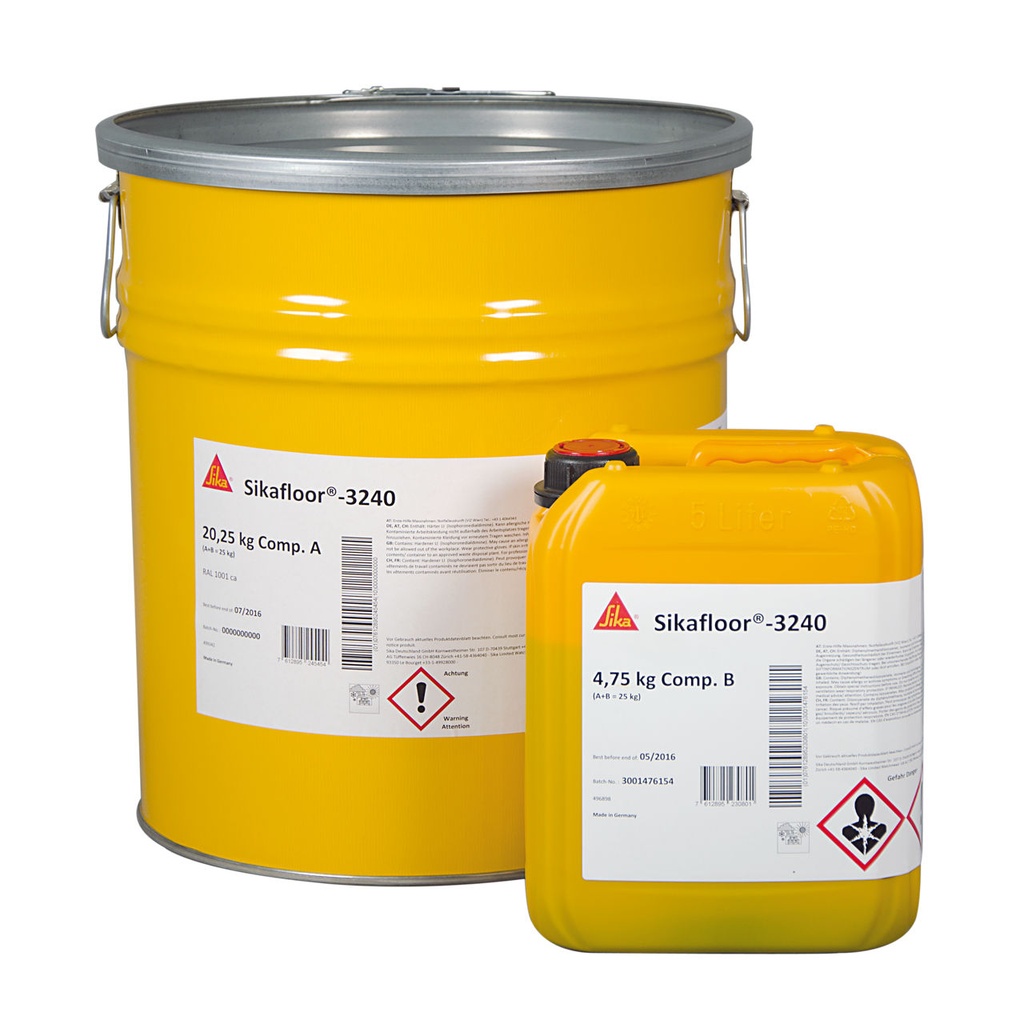 Sikafloor-3240, Tough-Elastic I-Cure Pu Resin for Self-Smoothing Floors, Interior, 50 Kg