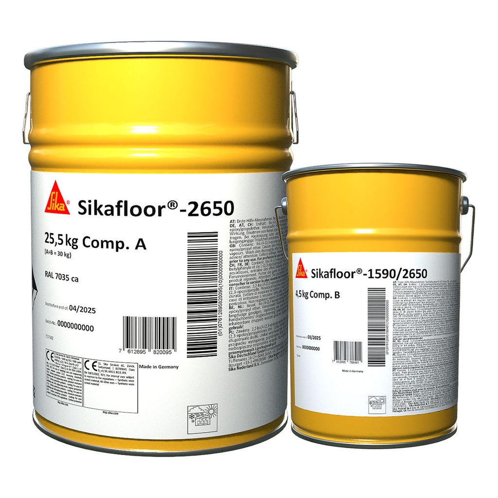 Sikafloor-2650, Fast-Curing, Low-Odour Epoxy Floor Coating, Interior