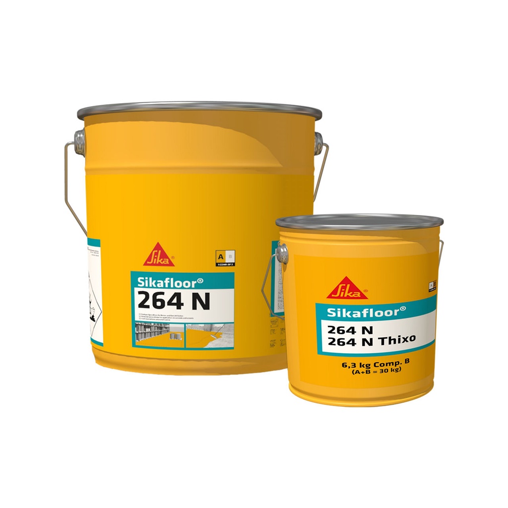 Sikafloor-264 N Thixo, Acoperire epoxidica de pardoseala texturata in strat gros, Interior, 30 Kg
