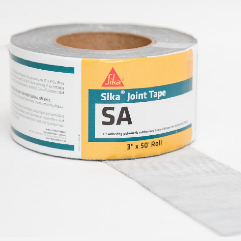 Sika Joint Tape SA, Polymeric Tape With Woven Polyester Facer, Exterior, 6 Rolls, 1.524 m x 15.24 m 