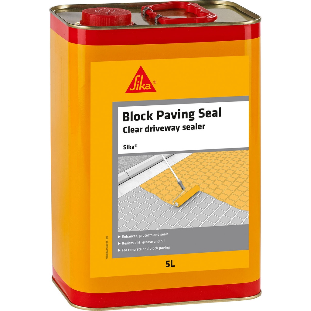 Sika Block Paving Seal, Sigilant transparent pe baza de rezina pentru pavaje, Exterior, Transparent