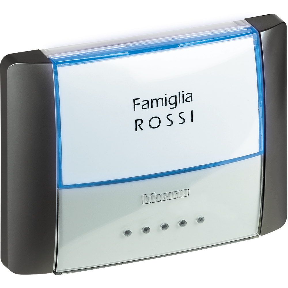 BTicino 26108L, Idrobox, Buton Etichetă IP55 Antracit