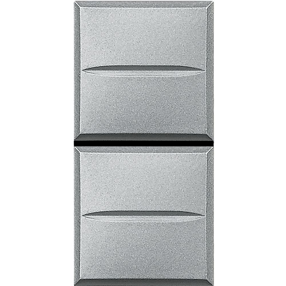 BTICINO HC4036, Double Button Axolute ND/ND, 10 A,250 V, Automatic Connection, Aluminum, 1 Module