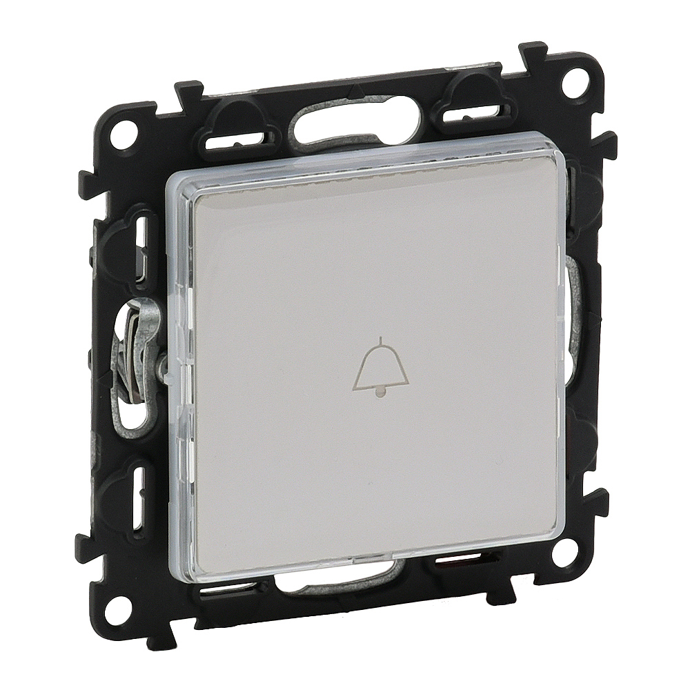 Legrand 752114, Buton Cu Lumina De Control Si Suport Eticheta Valena Life, 12 V, 6 A, 250 V, 3 Culori