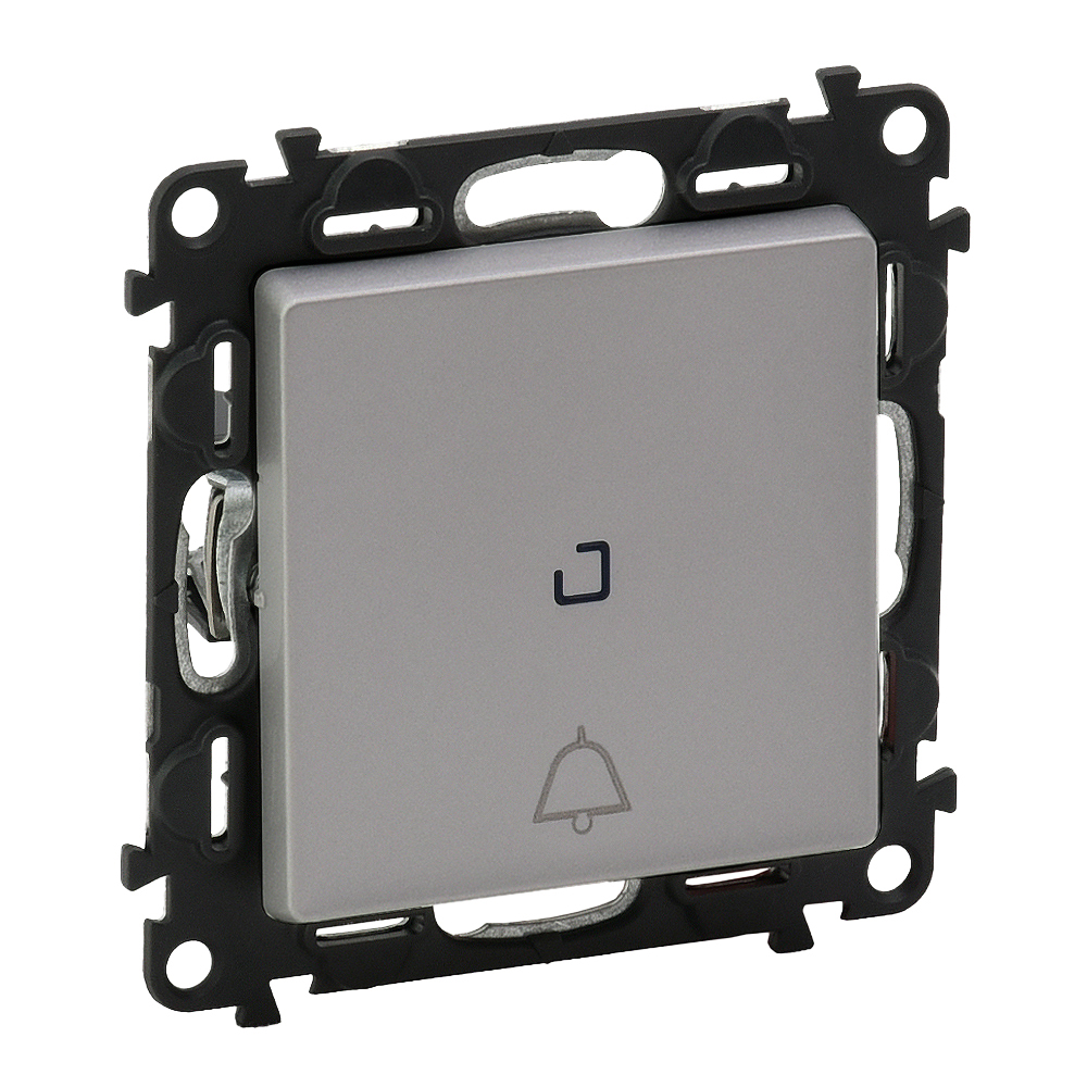 LEGRAND 752316, Reversing Button with Control Light and Icon Valena Life, 6A,250V, Aluminum Bell