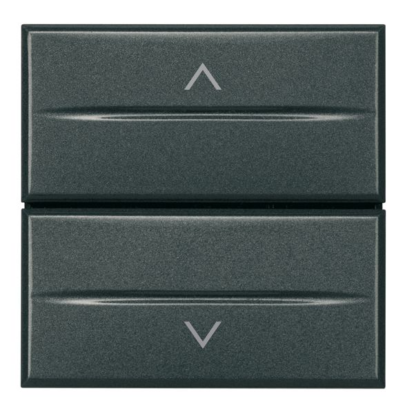 BTicino HS4027/2, Buton Pentru Comandă Storuri Rulante Axolute, Antracit 2 Module