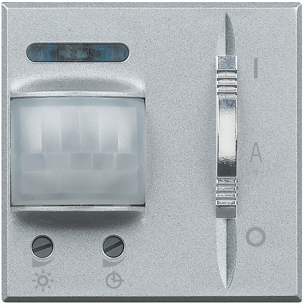 BTicino HC4432, Detector Cu 3 Fire Cu Neutru, Cu Comandă De Derogare Axolute, Aluminiu, 2 Module