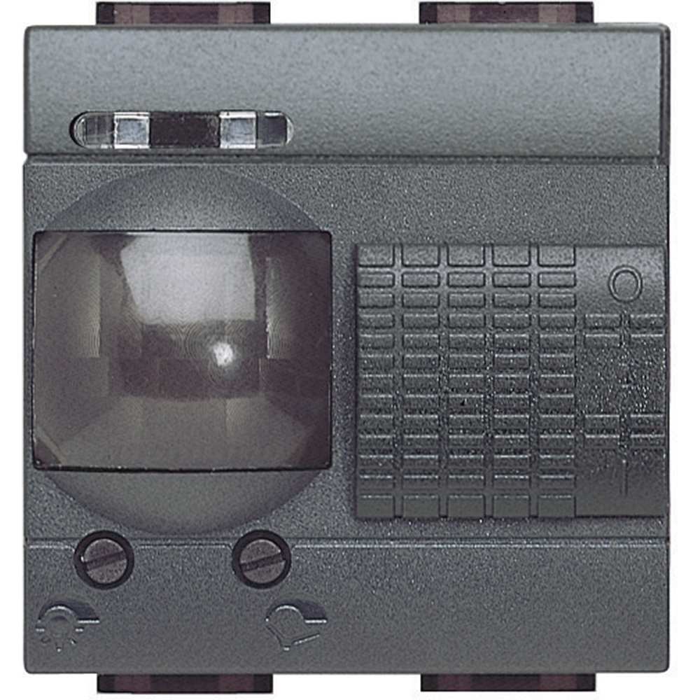 BTicino L4432, Detector Cu 3 Fire Cu Neutru, Cu Comandă De Derogare Livinglight, Antracit, 2 Module