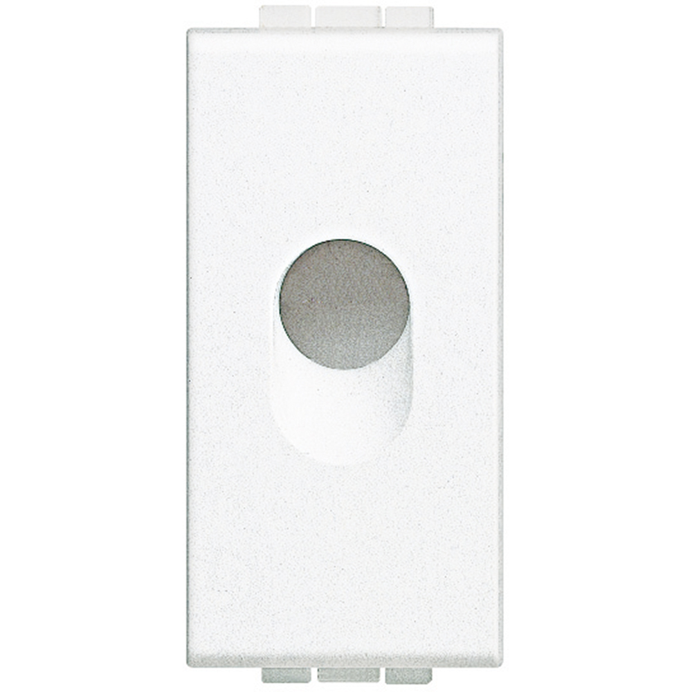 BTICINO N4953, Living Light Cable Outlet, White, 1 Module