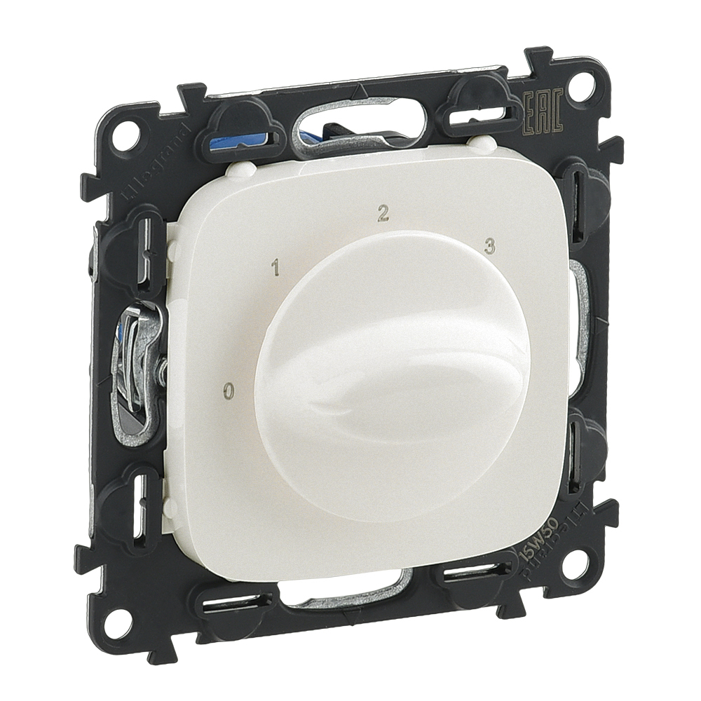 LEGRAND 755179, Ventilation Control Switch, Valena Allure, Pearl White