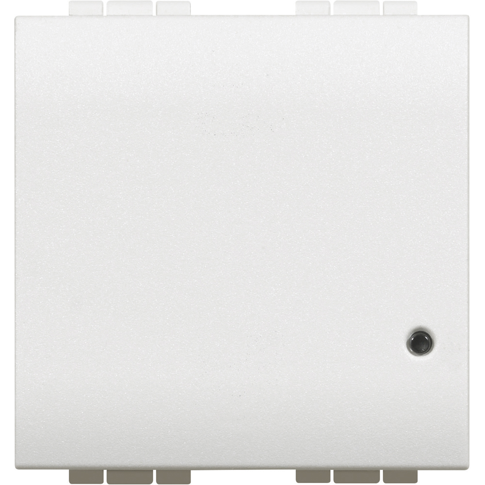 BTicino N4411CM2, Întrerupător Conectat (cu Opțiune De Dimmer) Living Light with Netatmo, 2 Module, Livrat Cu Compensator Activ