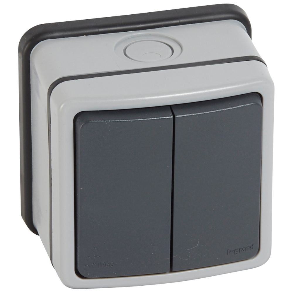 Legrand 684604, Întrerupator Dublu Cap scara SP Plexo 66, 20 A, 250 V, Gri