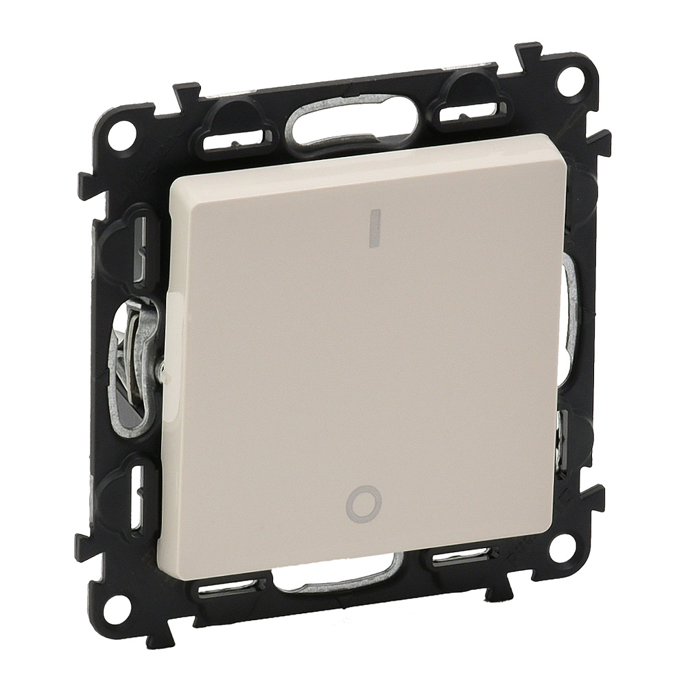 LEGRAND 752202, Valena Life Bipolar Switch, 16 AX, 250 V, with Plate, Ivory