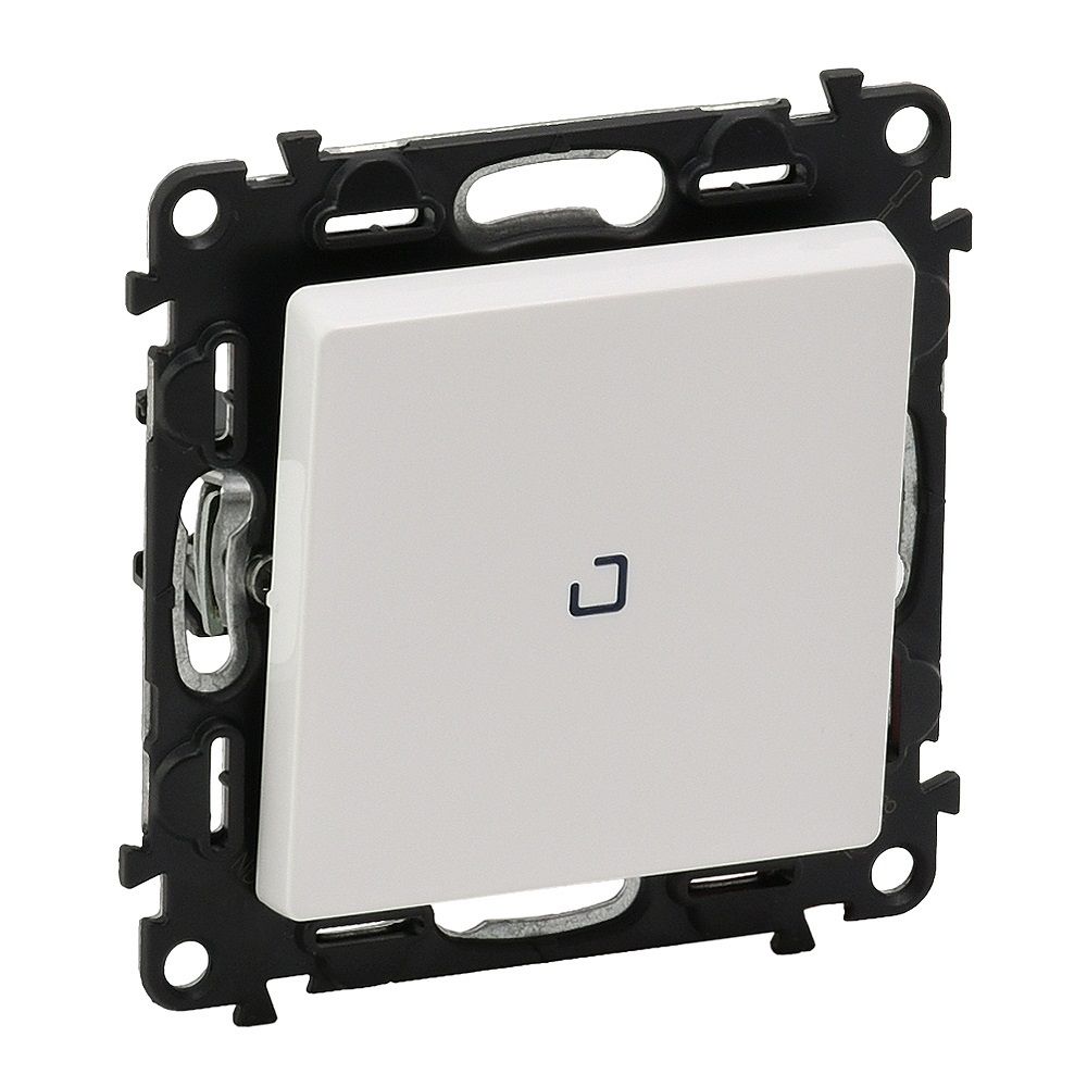 LEGRAND 752148, Cross Switch with Control Light Valena Life, 10 AX, 250 V, White