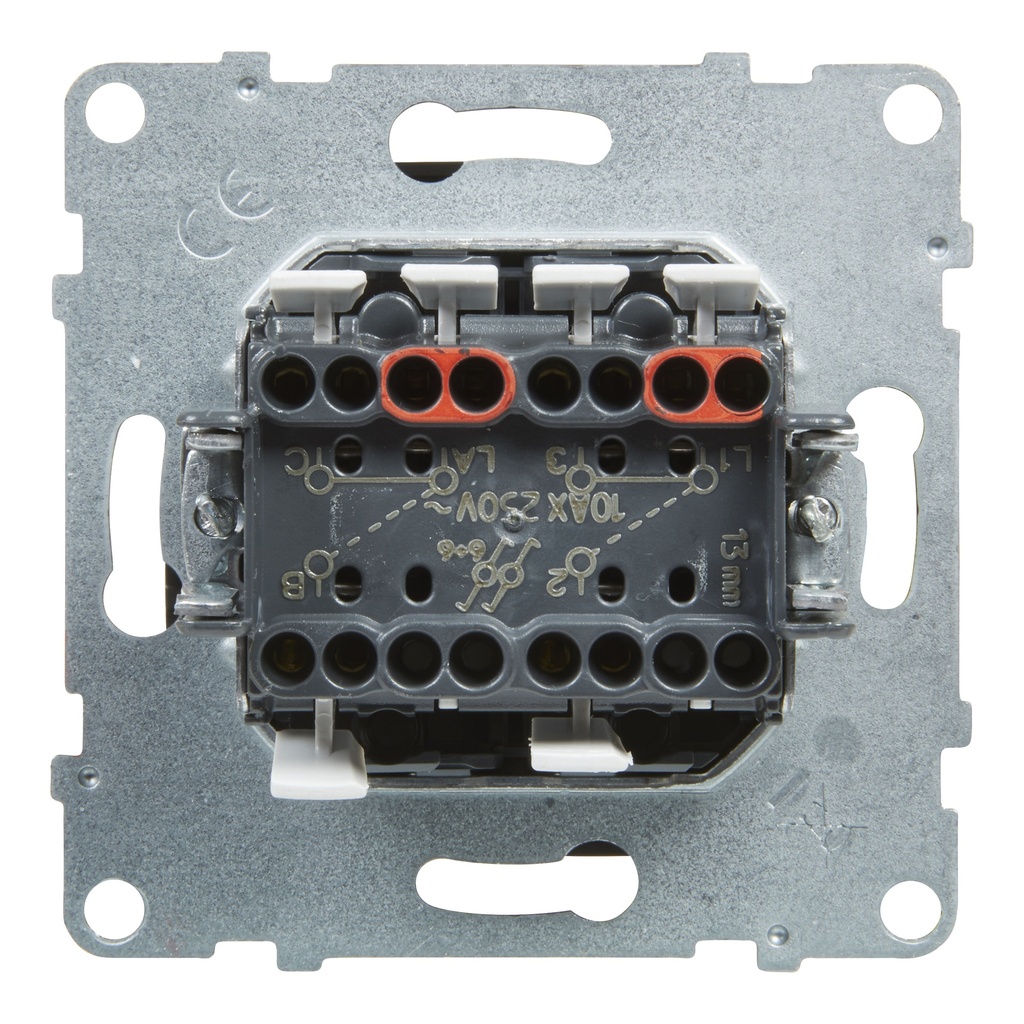 LEGRAND 721408, Double Head,scale Switch, 10AX, Term Aut. Ng