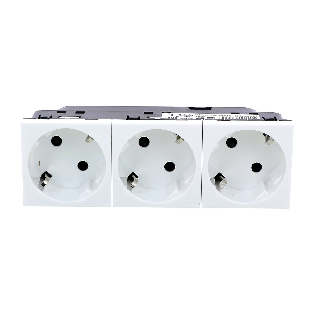 Legrand 077253, Priza Multi-Suport Multipla Standard German 3 X 2P+E Borne Automate, Standard