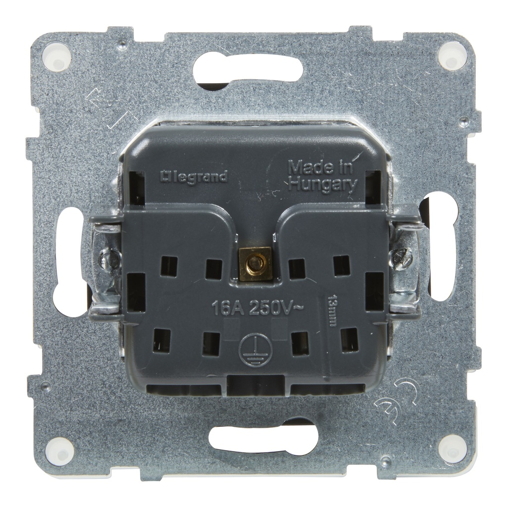 LEGRAND 721486, 2P+T Socket, French Standard, IP44, Term Aut, Prot, Ng