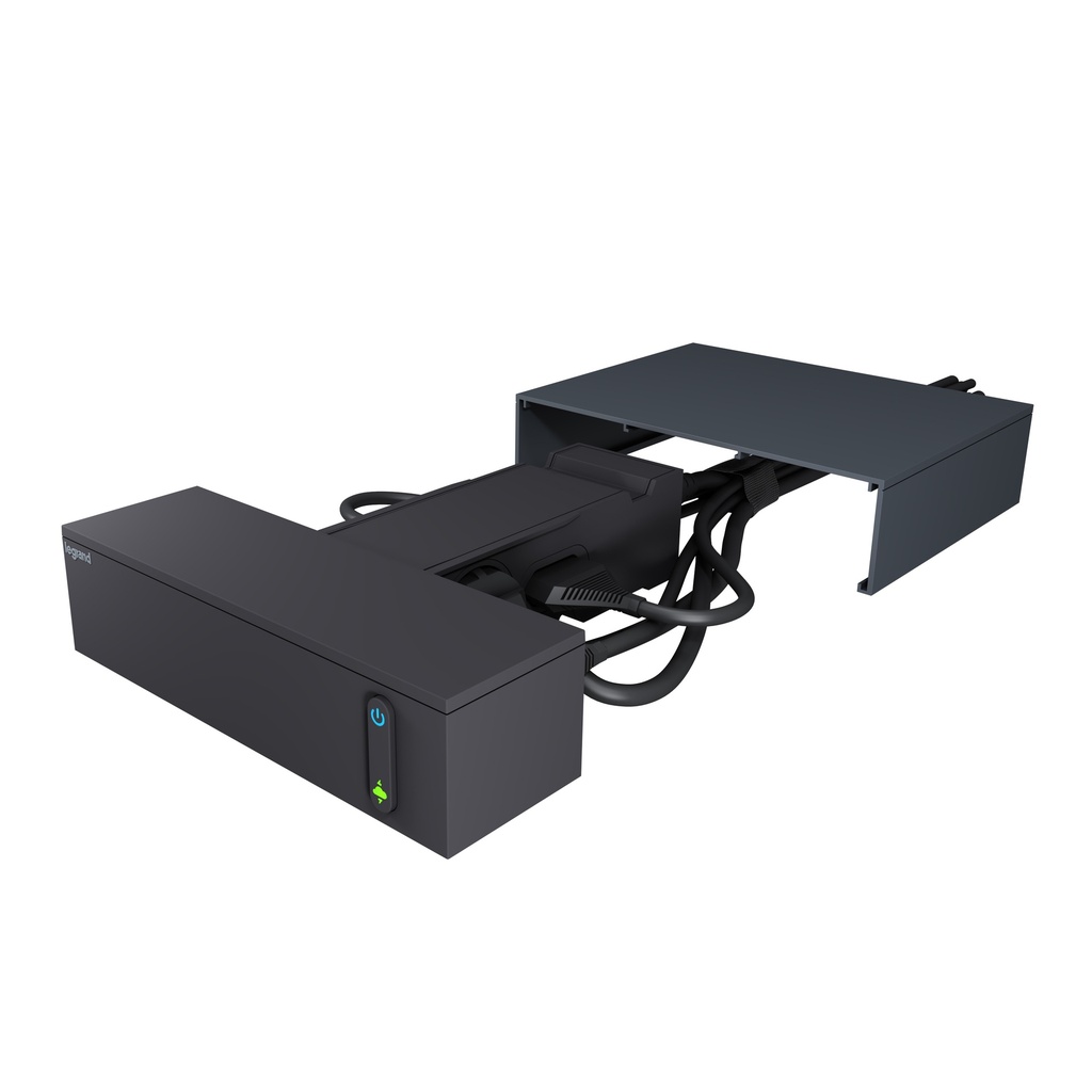 Legrand 694515, Bloc Multipriza Mobil Pt Tv-Multimedia 4X2P+T, Si 4X2P Spd-Supratensiune Si Intrerupator 2m, Negru