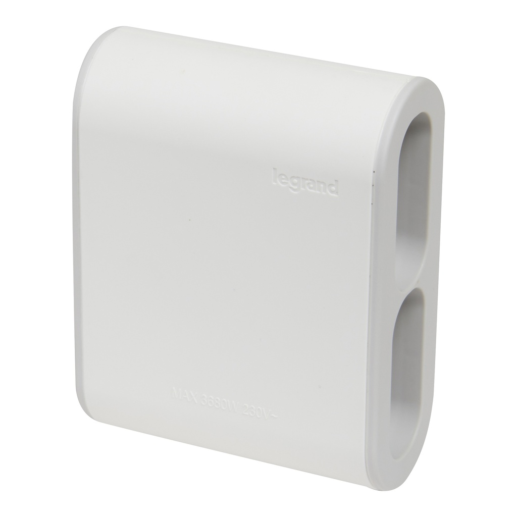 LEGRAND 049400, Block of 4 Standard Side Outlet Sockets 2P 6A White