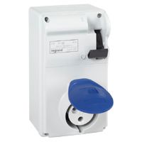 LEGRAND 056601, Combined Unit P17, Without Rail 125 x 220, IP 44, 200/250 V, 16 A, 2P+E