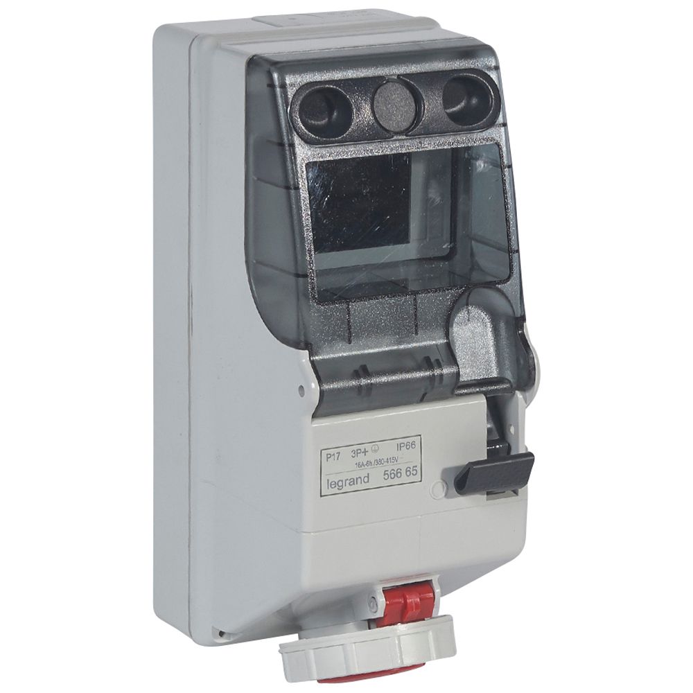 Legrand 056665, Unitate Combinata P17 Cu Sina Din NeEchipata 125X280 IP 66 380/415 V, 16 A, 3P+E