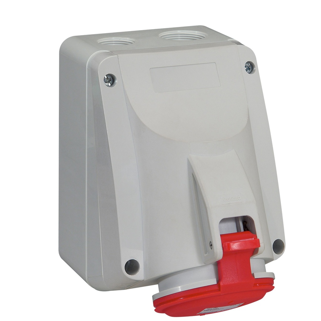 Legrand 555258, Priza Cu Montaj Aparent P17 IP44 380/415 V, 32 A, 3P+E