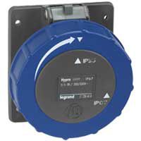 Legrand 053046, Priza Pentru Usa Germania Tablou Cu Interax Germania Fixare Unificat Hypra IP 66/67 200/250 V, 32 A, -2P+E