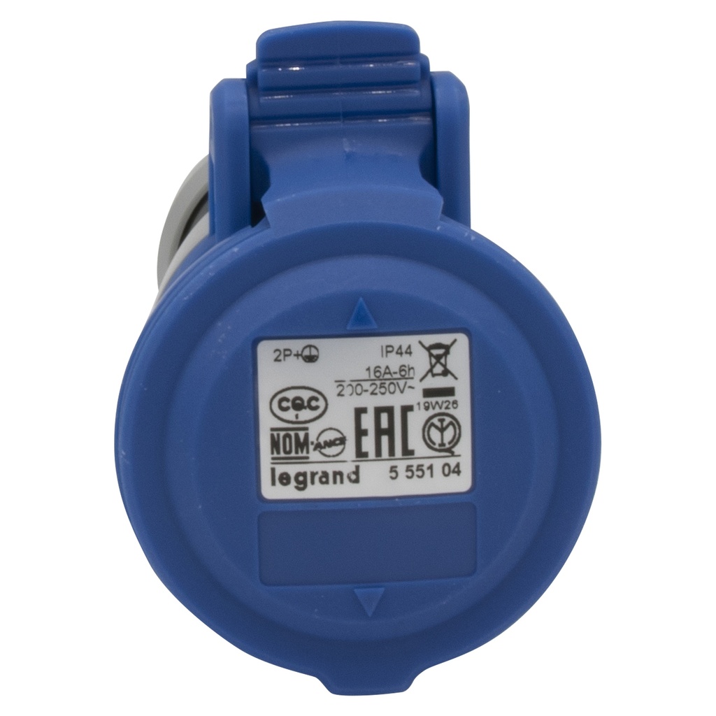 Legrand 555104, Priza Mobila P17 IP44 200/250 V, 16 A, 2P+E