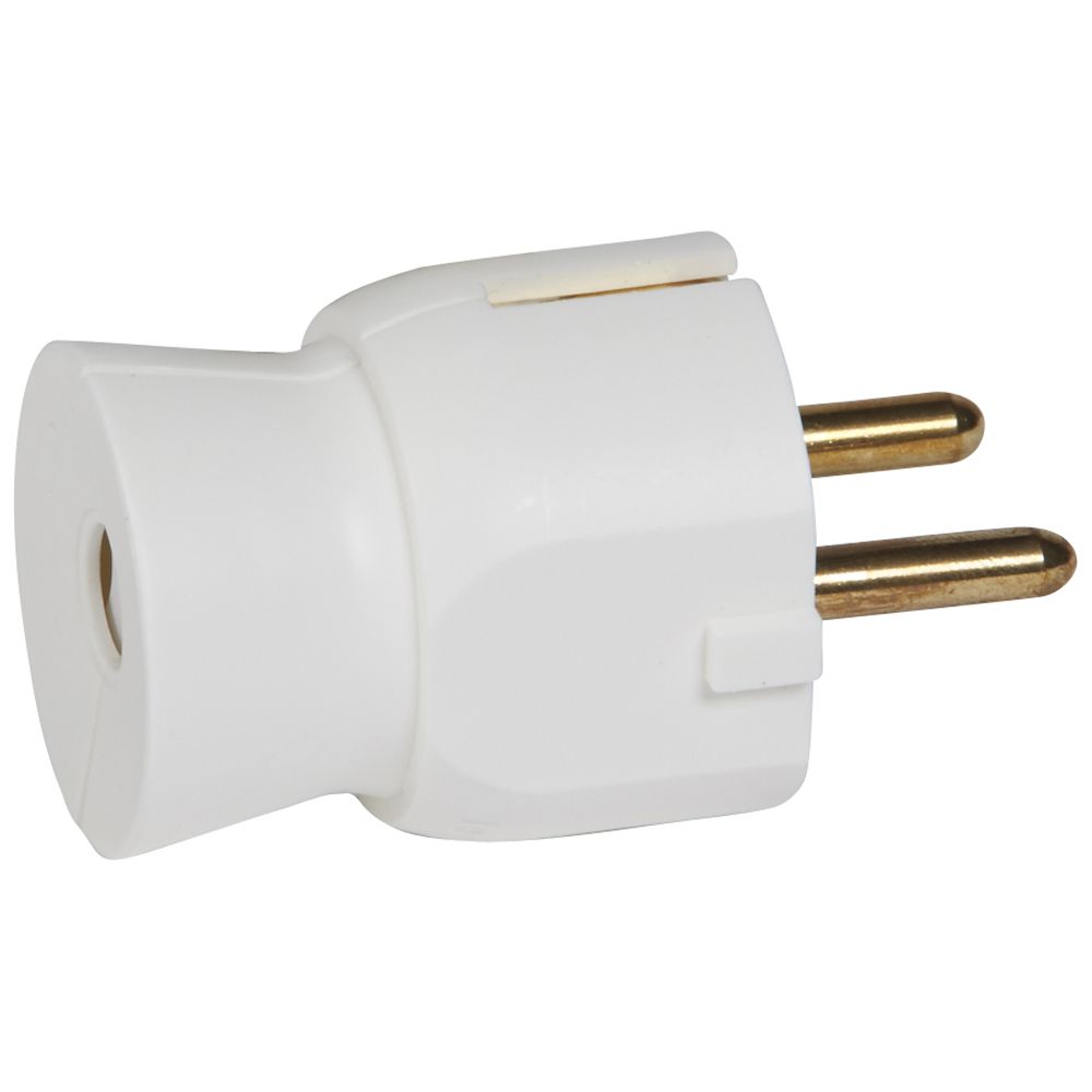 Legrand 050315, Fișă Cu Ieșire Dreaptă 2P+T, 16 A, Albă, Pachet