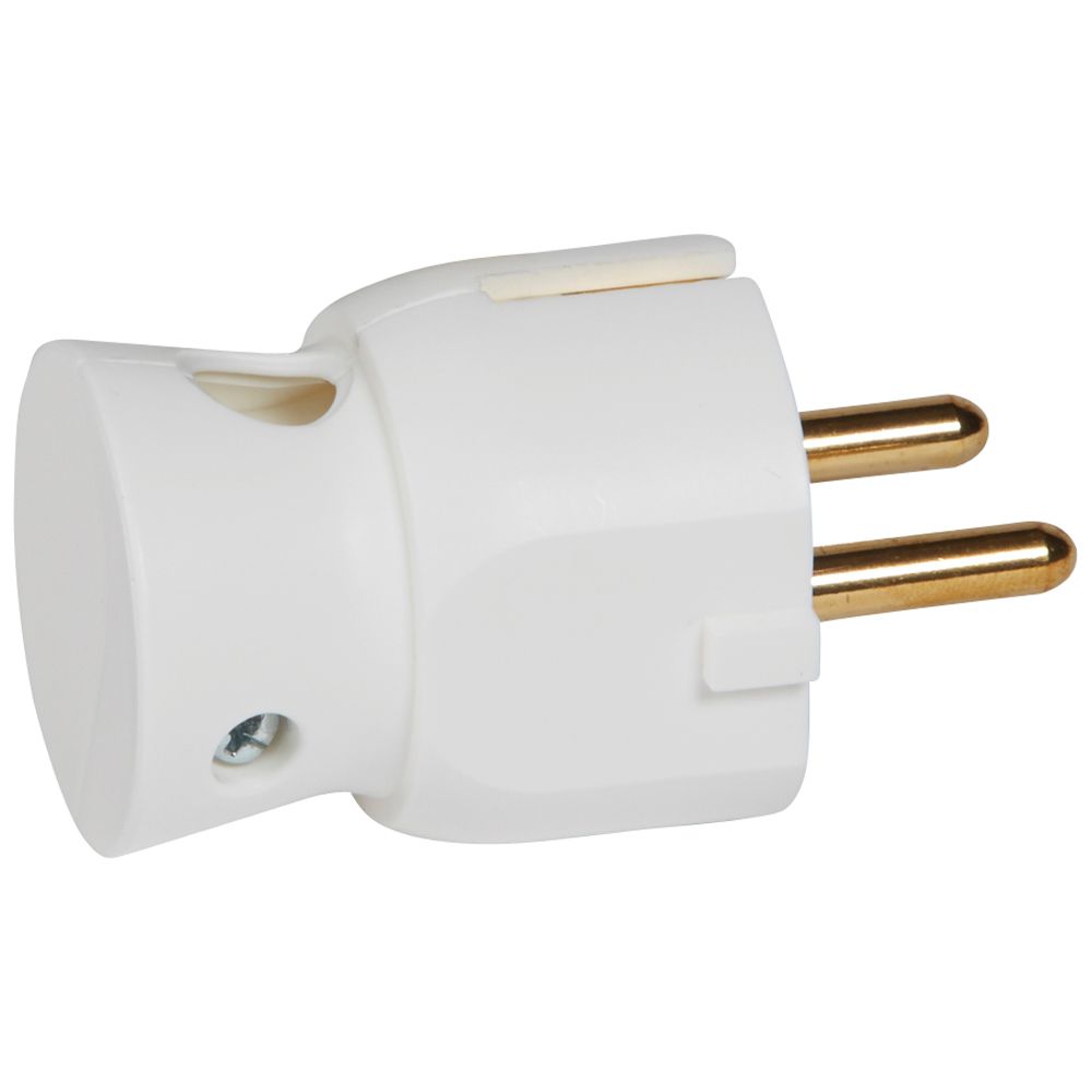 LEGRAND 050316, Plug with Side Output 2P+T, 16 A, White, Pack