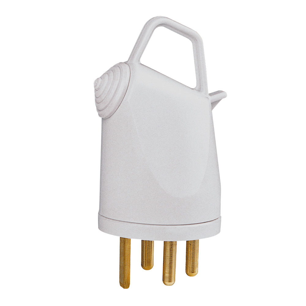 LEGRAND 055635, Standard Fr. Plexo Plug 20 A 3P+T, IP44, IK08, Handle with Side Outlet