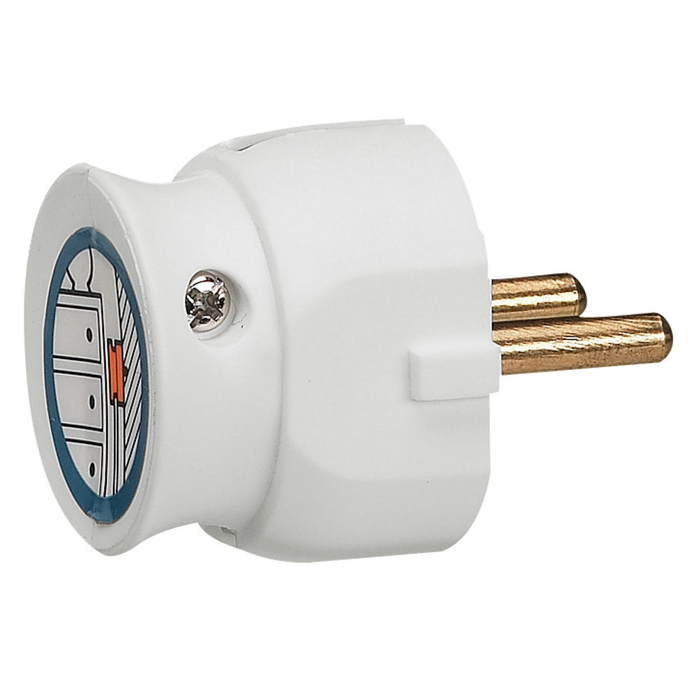 Legrand 050183, Fişă 2P, 16 A, Extraplată, Albă, Cu Etichetare Gencod