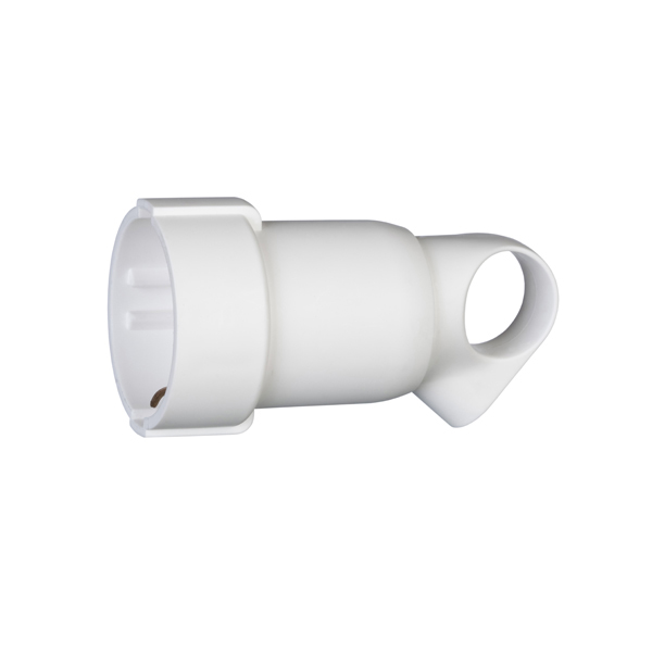 Legrand 050331, Priză Mobilă 2P+T 16 A Cu Inel De Extragere, Albă, Pachet